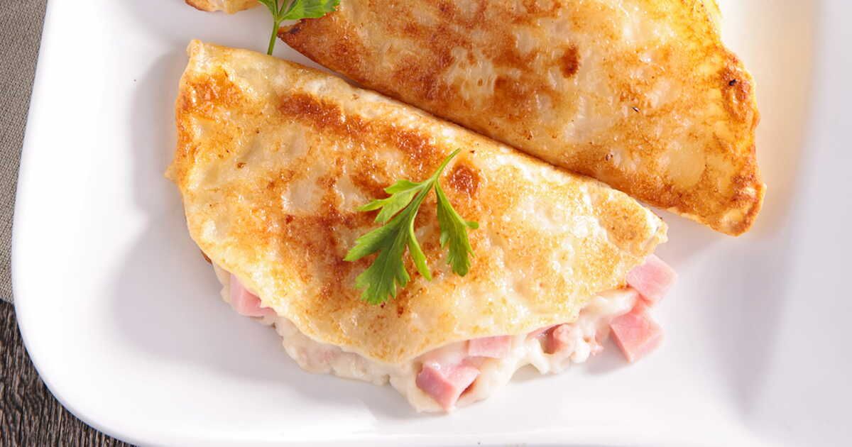 Découvrez la crêpe farcie ultime au jambon et emmental
