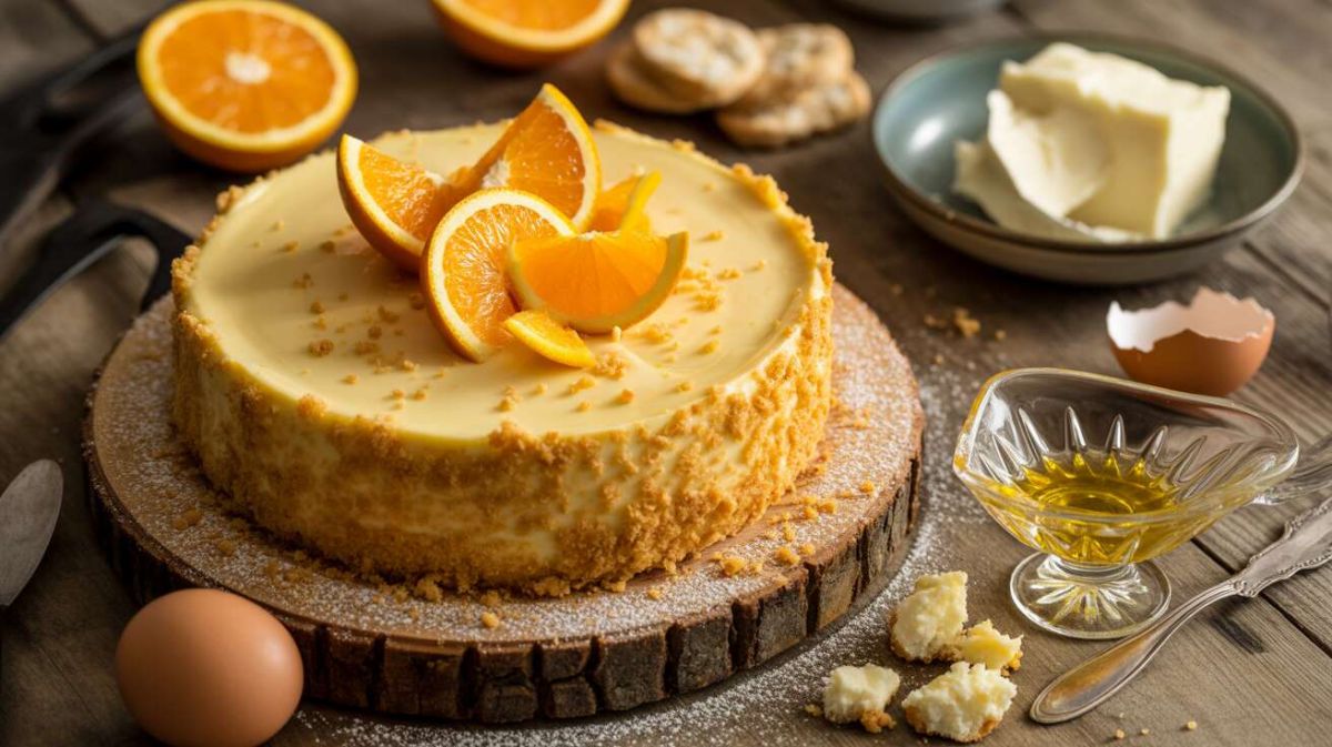 Découvrez l'irrésistible tarte à l'orange et fromage frais