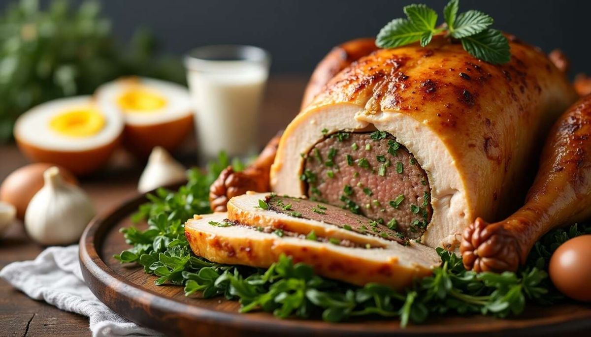 Découvrez la recette inoubliable de la dinde farcie au four