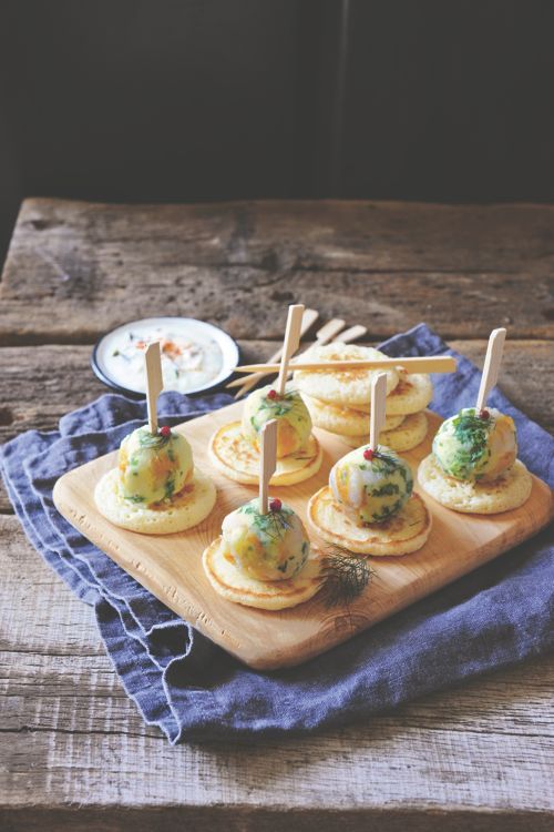 Balls façon hareng et pommes à l'huile