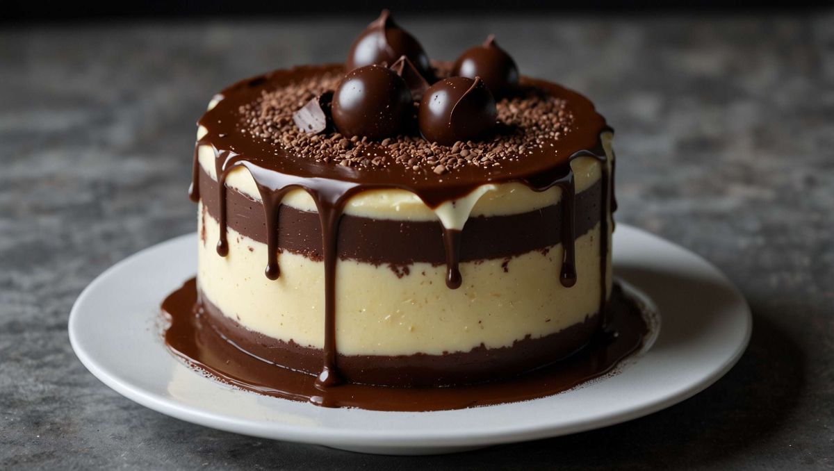 Bavarois au chocolat noir et blanc : un dessert à l'élégance gourmande