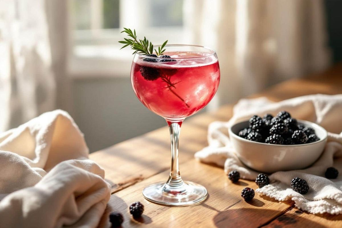 Un cocktail automnal à découvrir : l'Autumn Collins aux mûres fraîches