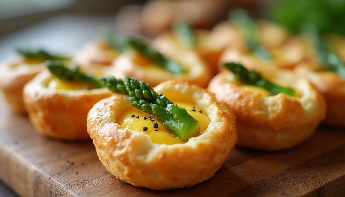 Recette : des bouchées exquises aux asperges sauvages et au fromage