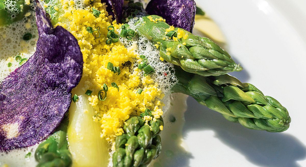 Asperges vertes façon Mimosa