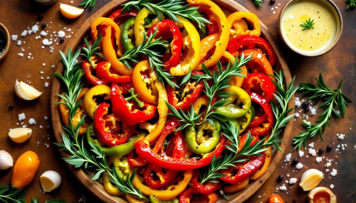 Découvrez la recette irrésistible des poivrons marinés