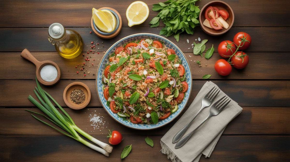 Découvrez le taboulé libanais, une explosion de fraîcheur à chaque bouchée