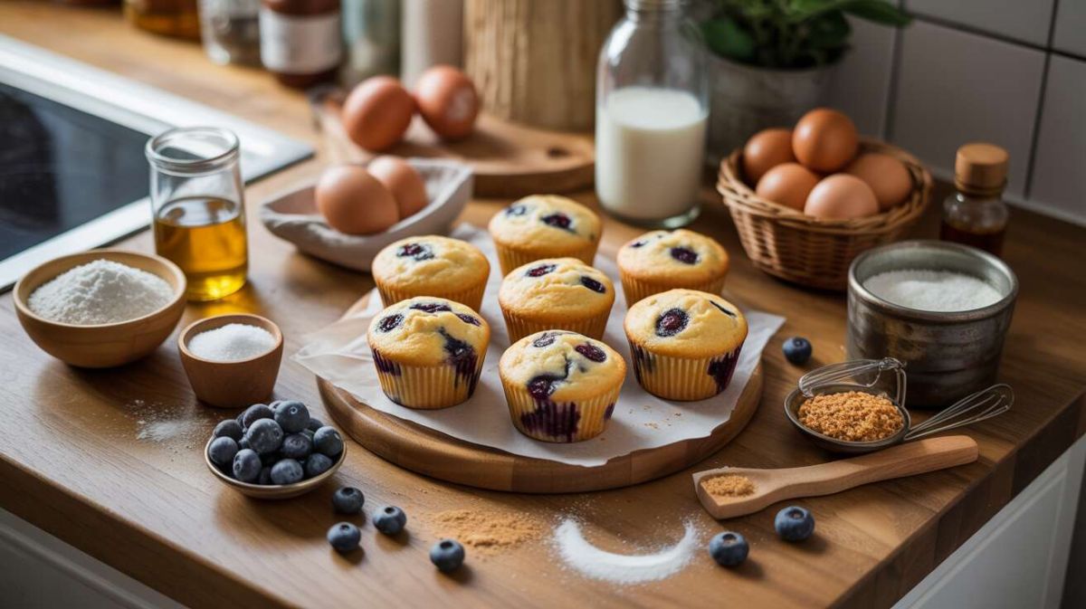 Muffins aux myrtilles : une recette légère et savoureuse à découvrir