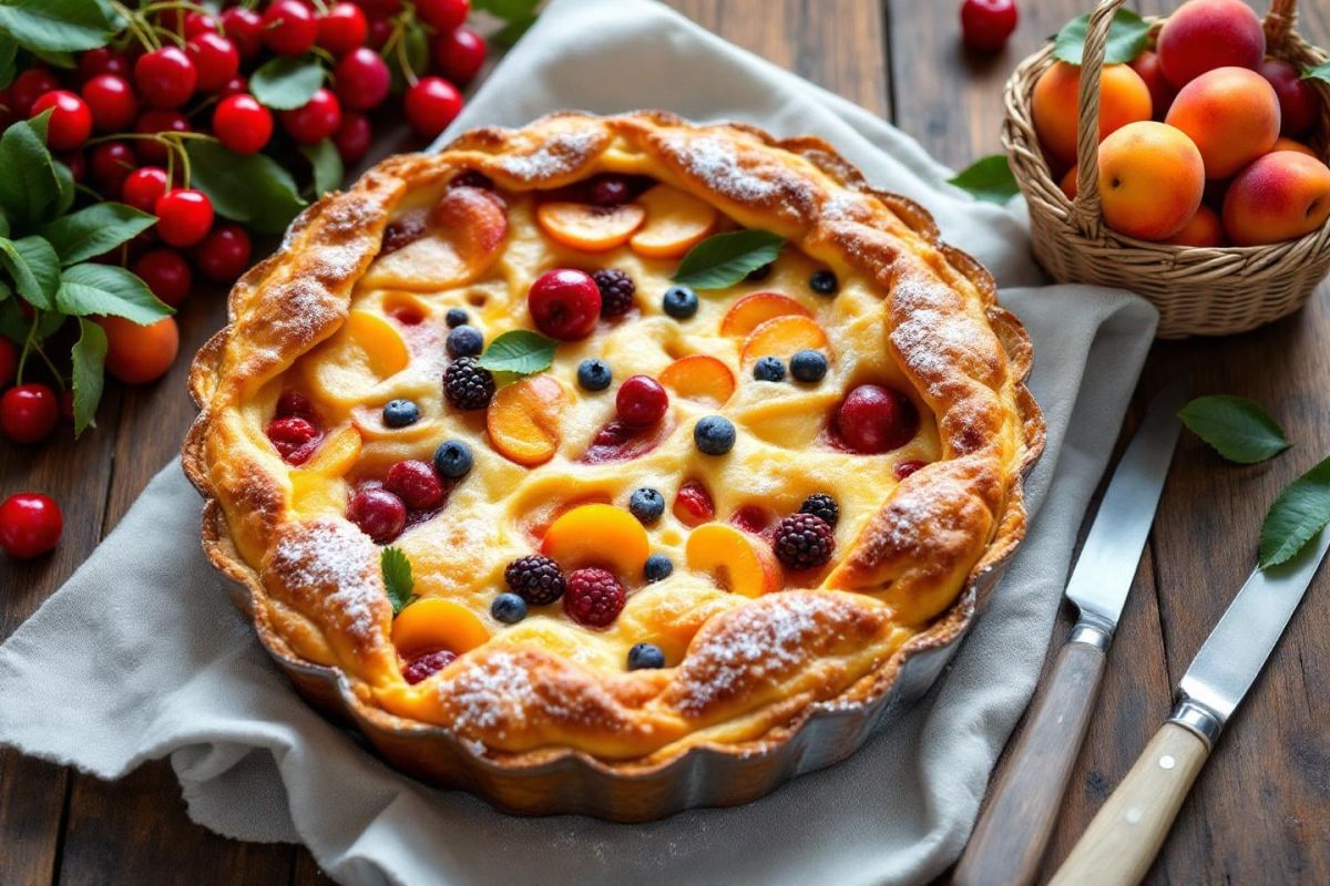 Clafoutis aux fruits du marché : la recette d'été incontournable