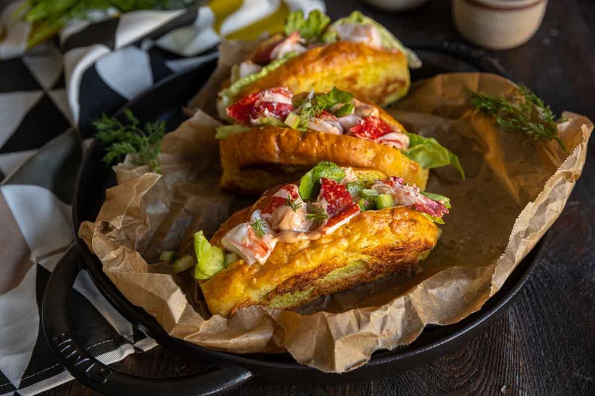 Lobster rolls maison au homard breton