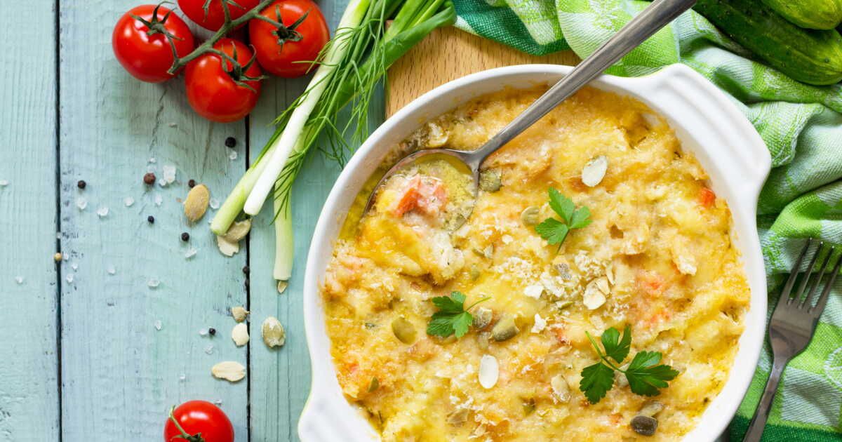 Un crumble aux légumes d'été prêt en un clin d'œil avec Julie Andrieu