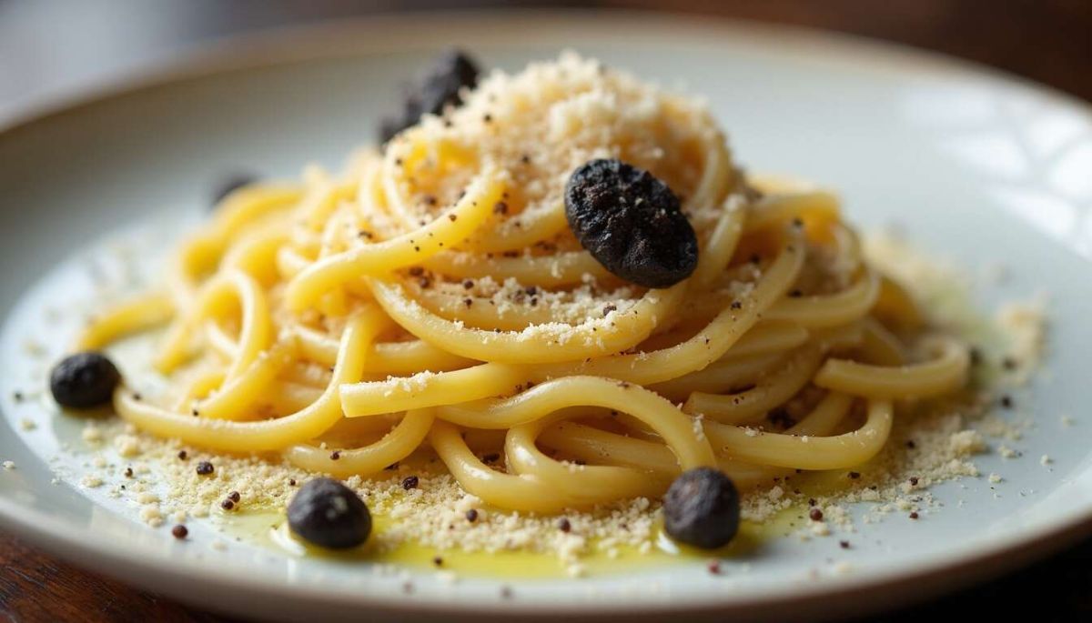 plongez dans la délicatesse des pâtes aux truffes et parmesan