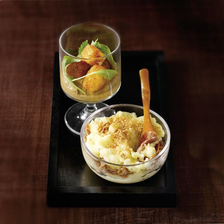 Des crumbles d'aubergine au chèvre qui vont ravir vos invités