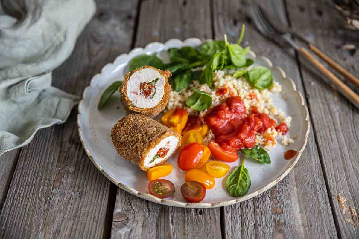 Cordon bleu de dinde roulé à l'italienne