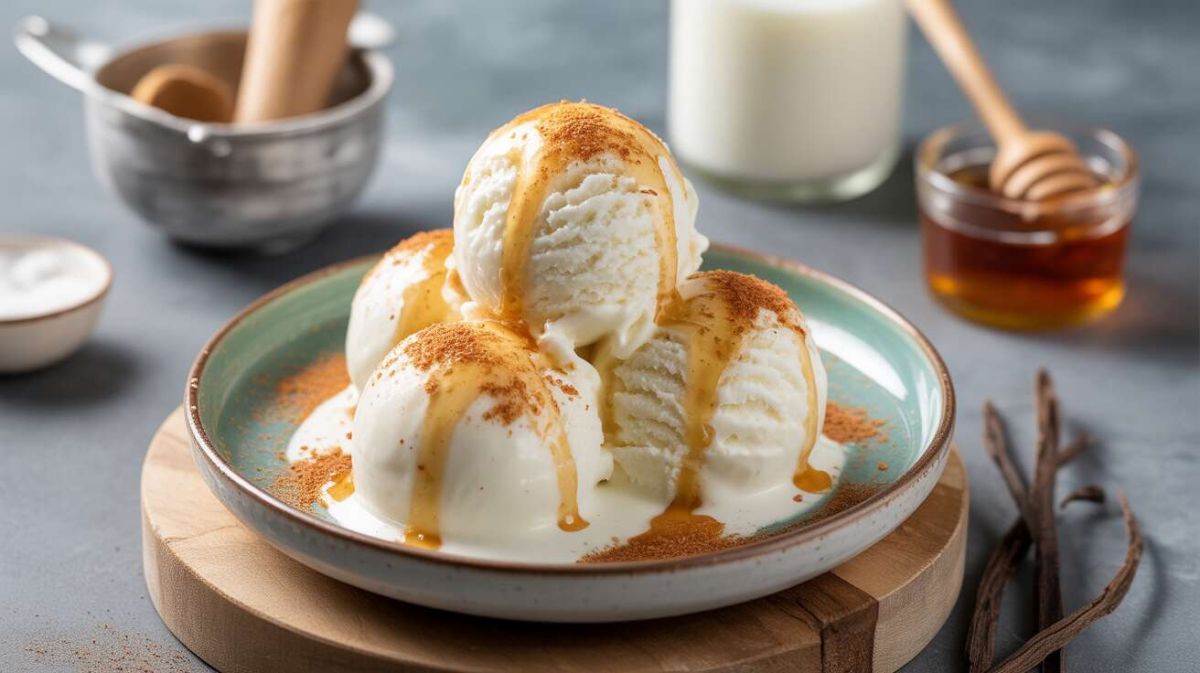 Savourez la douceur de la glace au yaourt maison, légère et gourmande