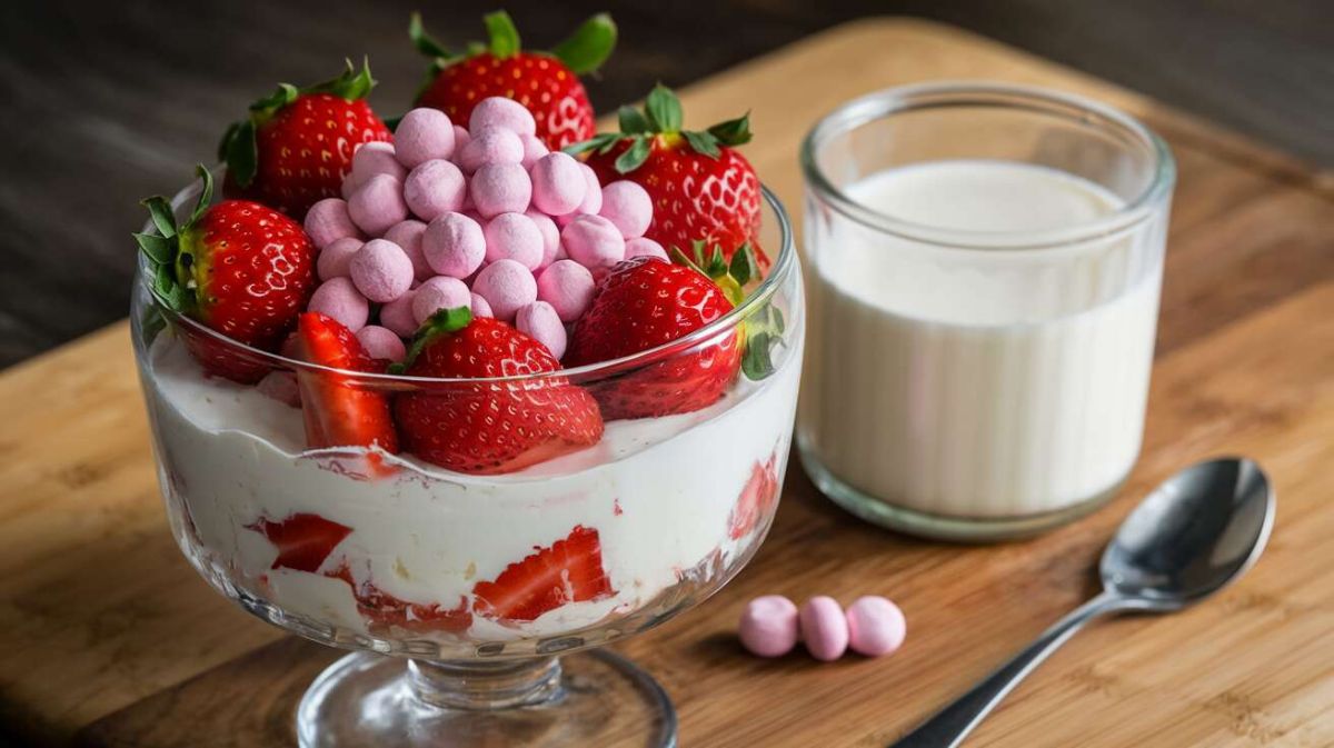 Yaourt à la fraise Tagada : une gourmandise à réaliser soi-même
