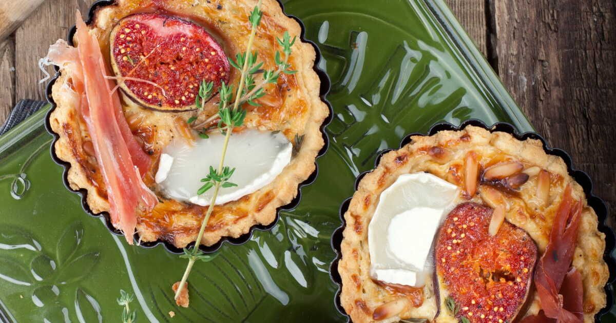 Succombez à ces tartelettes figues et chèvre pour un apéro raffiné