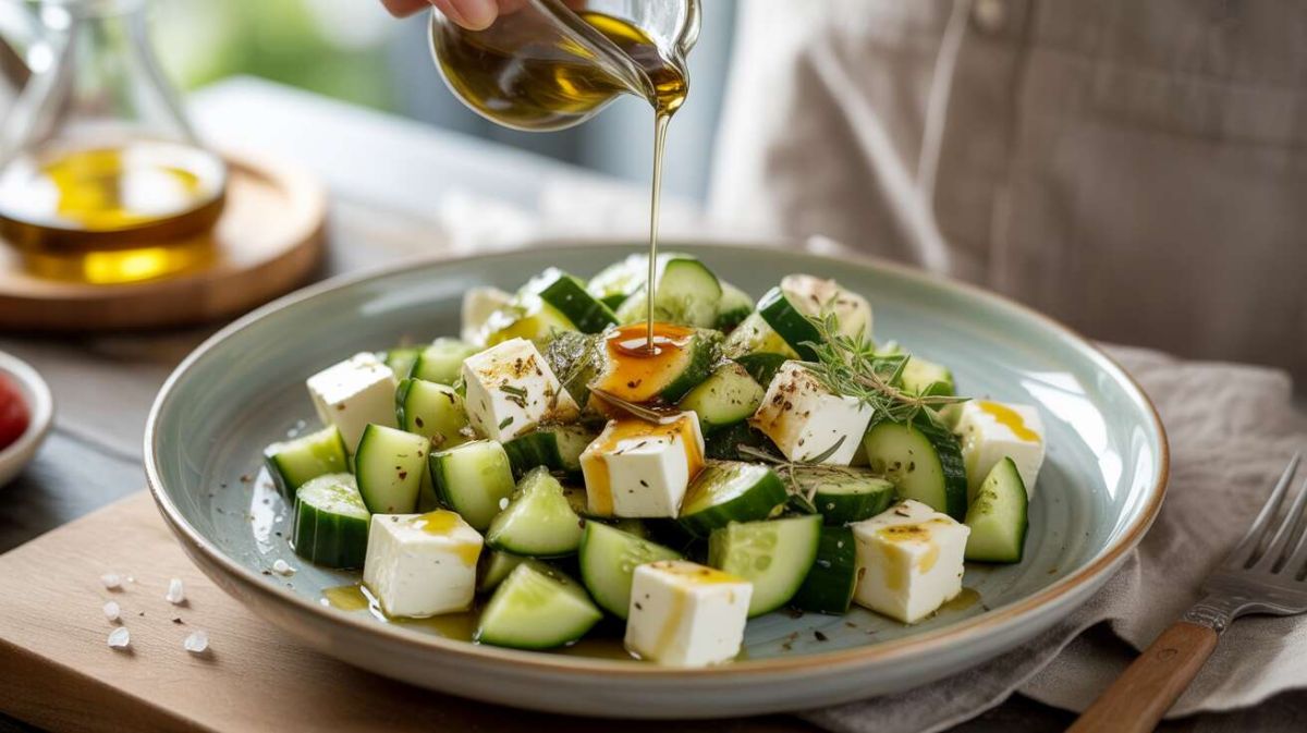 La salade concombre-feta, une explosion de fraîcheur méditerranéenne