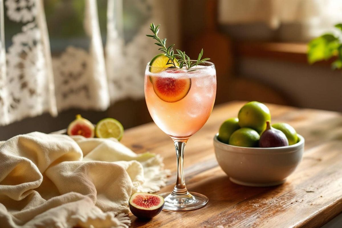 découvrez le spritz à la figue fraîche et citron vert pour un apéritif audacieux
