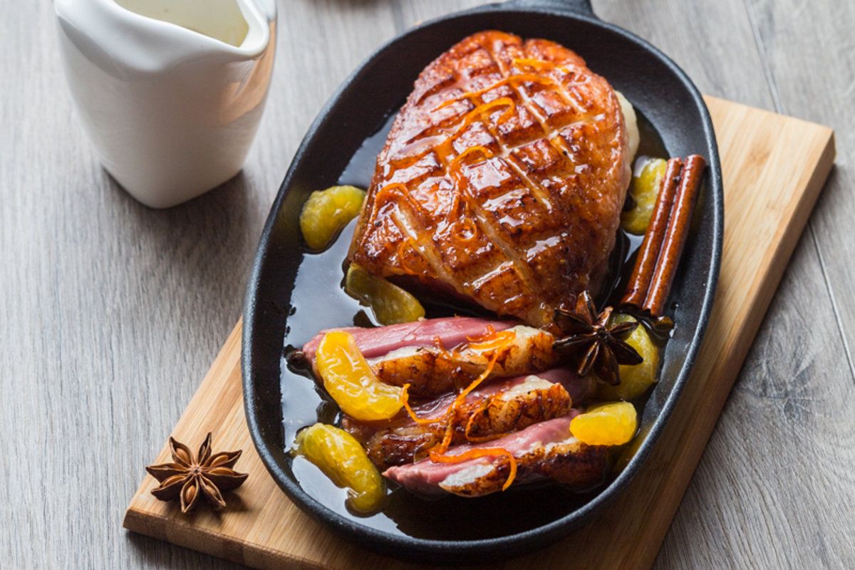 Magret de Canard laqué à la Clémentine Corse et aux Épices
