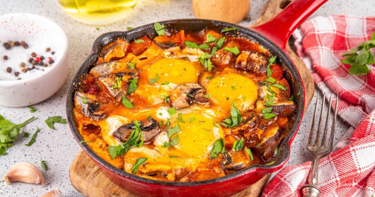 La chakchouka d'automne aux champignons qui va réchauffer votre table