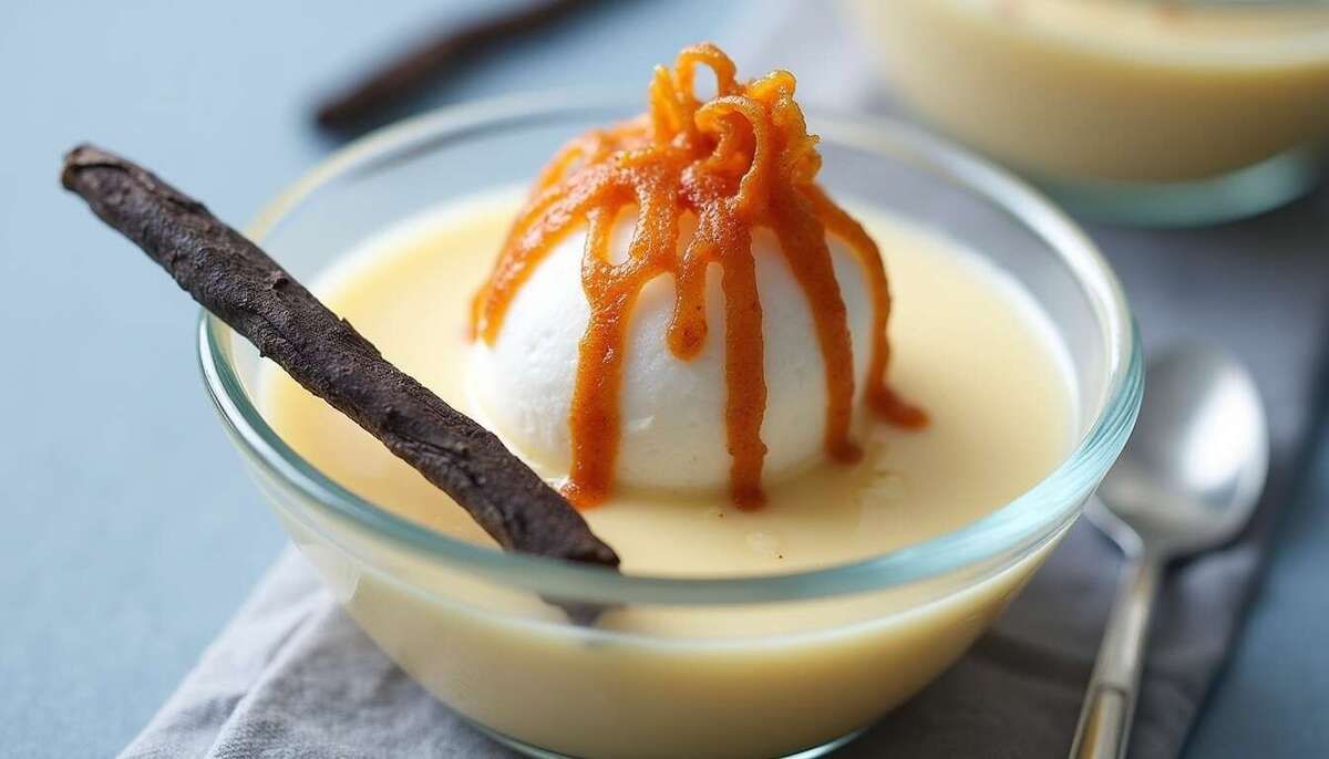 Découvrez l'île flottante au caramel, un trésor de desserts d'antan
